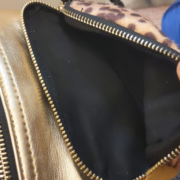 NWT Steve Madden belt bag animal print cheetah gold black - Picture 10 of 13